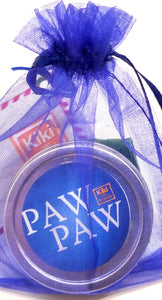 Paw Paw Herbal Salve  For all your paws.  To protect paws from hot or icy surfaces. Also can be used as a general salve and for peoples’ paws as well. Contains no essential oils. Safe for everyone, including cats.  Massage on paws/hands